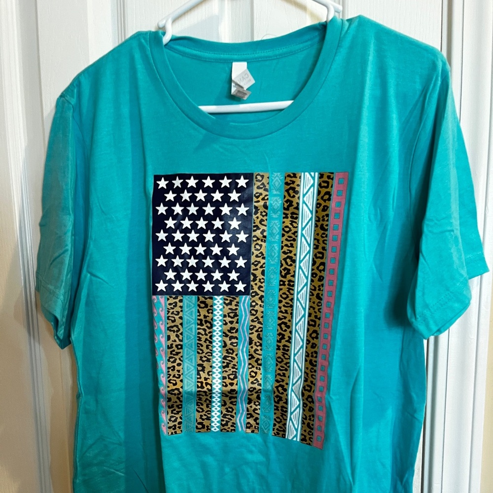 Boutique Style Flag T-Shirt - Worn Once